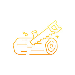 Wood Cutting Icon vector