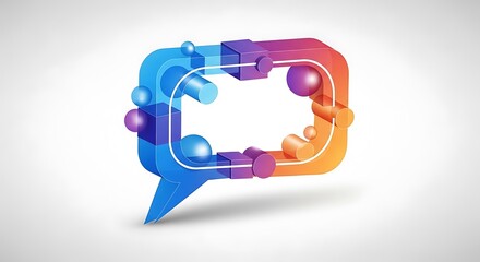 Colorful Speech Bubble Design.