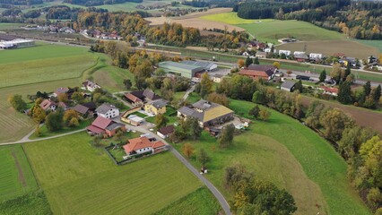 Der Ort Piesing in der Gemeinde Redlham, &Ouml;sterreich, Europa - The village Piesing in the municipality Redlham, Austria, Europe