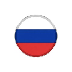 Naklejka premium Russian Flag Circle Image.