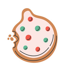 Christmas ball ornament gingerbread cookies