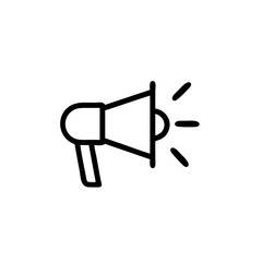 
Illustration of a horn with dynamic sound waves