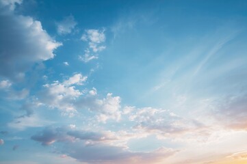 Obraz premium Bright and clear day with a breathtaking sky background