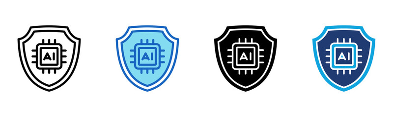 Security Evolution icon Multi Style Vector Illustration
