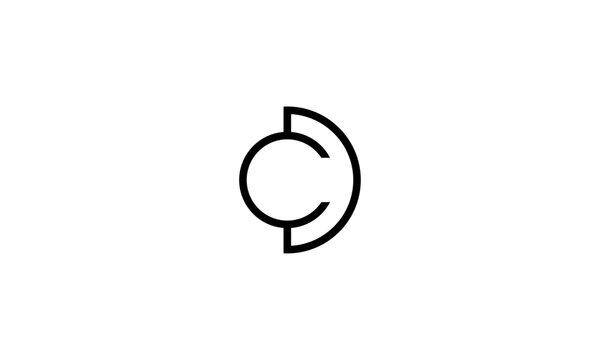 CD initial letters, monogram logo