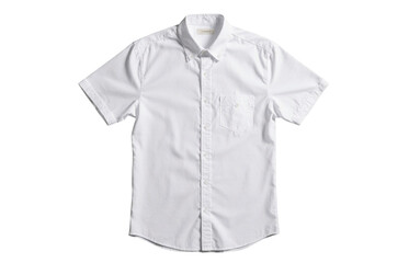 white shirt isolated on white