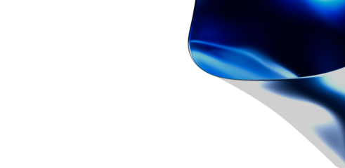 Modern abstract design with flowing blue and white shapes and gradients. Ideal for creative projects, backdrops, and graphic design elements.