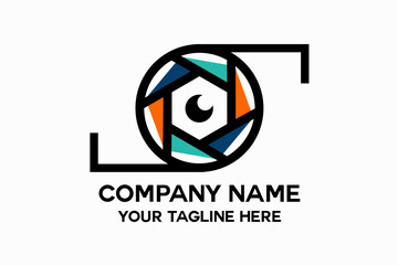 simple and unique camera logo