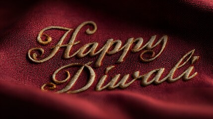 Happy diwali celebration greeting card wishes background image with golden text effect