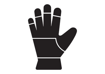 Obraz premium Gardener gloves Icon, Gardener gloves Solid Vector