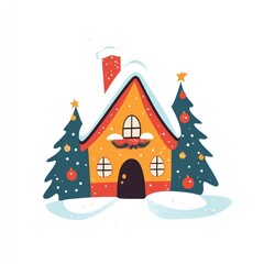Christmas house christmas illustration christmas house.