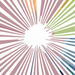 Colorful rays burst background with bright rainbow light and abstract sunbeam pattern