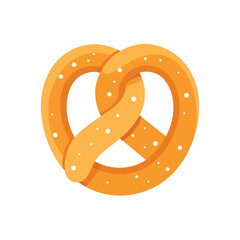 pretzels isolated on white background