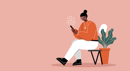 Person engaging with smartphone illustrating modern digital communication and lifestyle