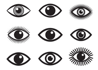 Eye Icon, Eye Solid Vector, Eye Design