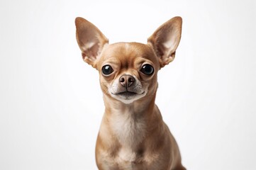 Obraz premium Short-haired Chihuahua against a white backdrop