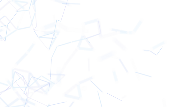 An abstract design depicting connections, networks, and a futuristic technological background with blue lines and shapes.