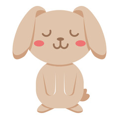 rabbit standing with ears down