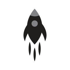 rocket logo icon illustration flat