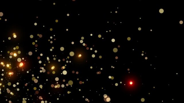 gold sparkles effect transition decoration animation