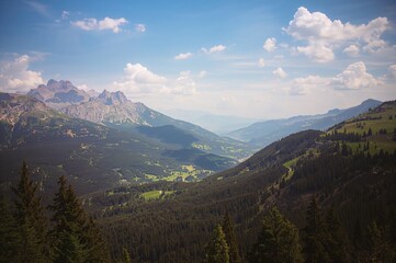 Stunning mountain scenery in a northern European summer setting