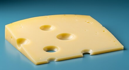 Cheese wedge with holes