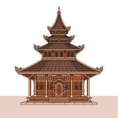 traditional classic houses from Indonesia