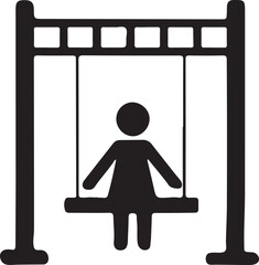 Family Stroll in the Park Play Area and Tree-Lined Path illustration