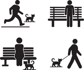 Family Stroll in the Park Play Area and Tree-Lined Path illustration