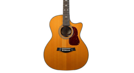 Obraz premium Acoustic Guitar Beauty A Masterpiece of Craftsmanship Art and Sound Musical Instrument for Musicians and Music