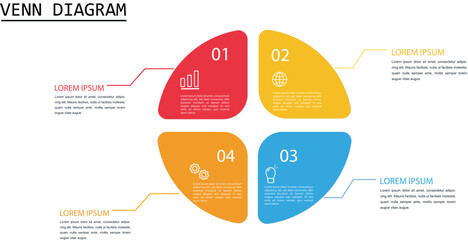 Circle Venn diagram infographic