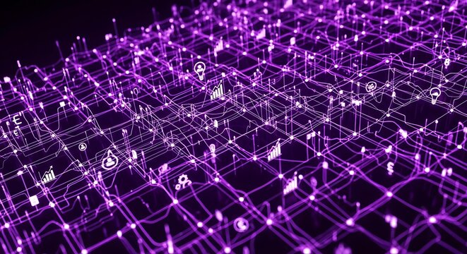 Abstract Digital Keyboard.