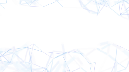 A minimalist background featuring a network of blue geometric lines on a white backdrop. Suitable for technology, science, and data visualizatio