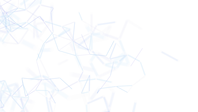 Abstract illustration of a network of lines forming connections against a white backdrop. Ideal for technology, communication, data, and concept