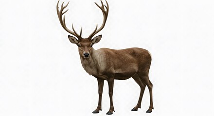 Deer isolated on white background
