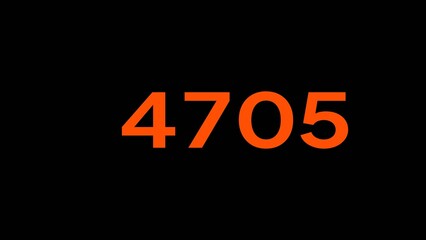Mathematics numbers illustration. Counting number text.