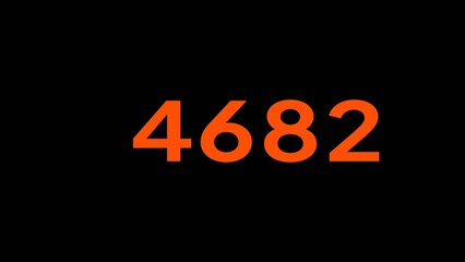 Mathematics numbers illustration. Counting number text.