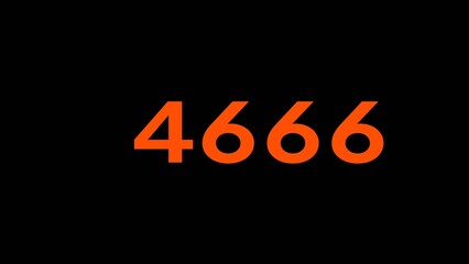 Mathematics numbers illustration. Counting number text.