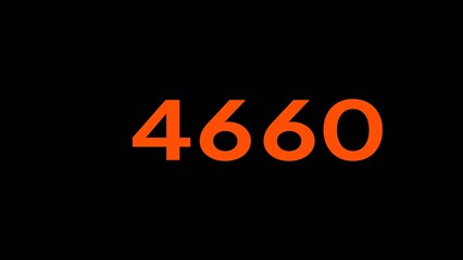 Mathematics numbers illustration. Counting number text.