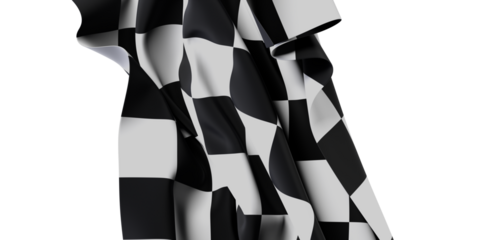 High-resolution image of a dramatic checkered racing flag, perfect for sports, competition, and victory themes.