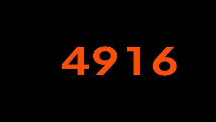 Mathematics numbers illustration. Counting number text.
