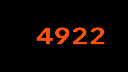 Mathematics numbers illustration. Counting number text.