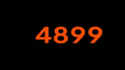 Mathematics numbers illustration. Counting number text.