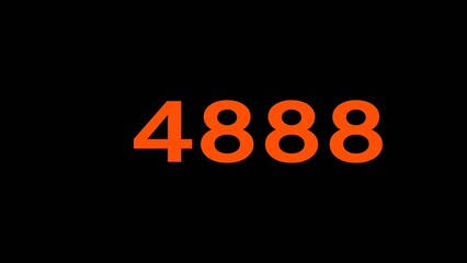 Mathematics numbers illustration. Counting number text.