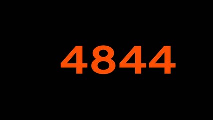 Mathematics numbers illustration. Counting number text.