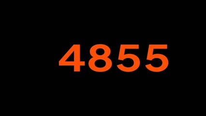 Mathematics numbers illustration. Counting number text.