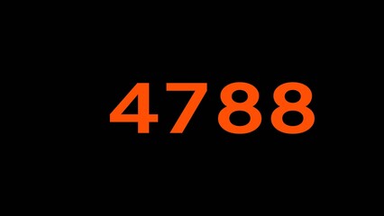 Mathematics numbers illustration. Counting number text.