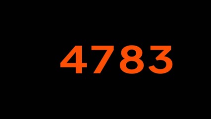 Mathematics numbers illustration. Counting number text.