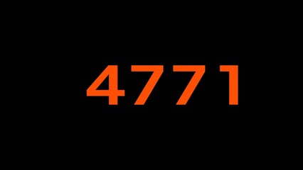 Mathematics numbers illustration. Counting number text.