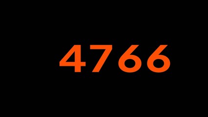 Mathematics numbers illustration. Counting number text.